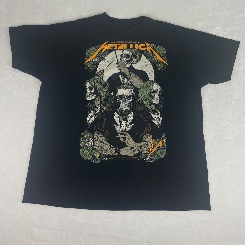 Metallica After Party Graphic Shirt Adult 2X Black Heavy Metal Band Short Sleeve